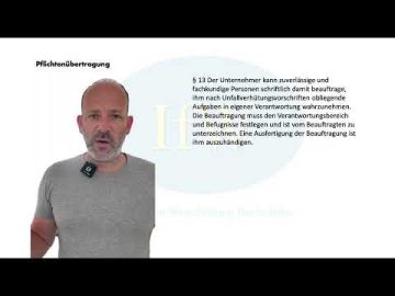 Was ist ein Pflichten&uuml;bertrag Grundkurs f&uuml;r Arbeitgeber Arbeitssicherheit Teil 2