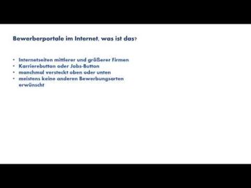Einf&uuml;hrung Bewerben digital