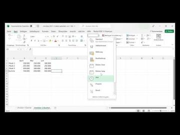 Teil 4 Daten in Excel formatieren