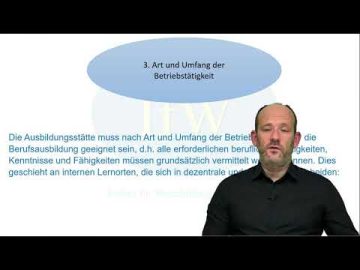 Eignung des Betriebes f&uuml;r die Ausbildung im angestrebten Ausbildungsberuf pr&uuml;fen. Teil 1