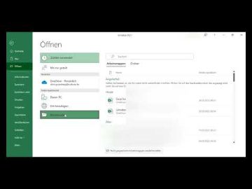Teil 19 Arbeitsmappen in Excel erzeugen und &ouml;ffnen