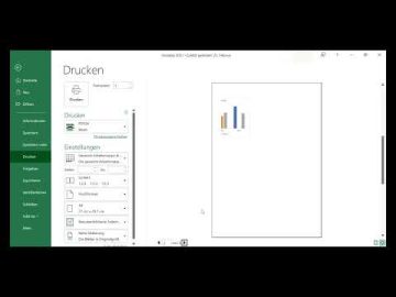 Teil 17 Arbeitsbl&auml;tter in Excel drucken