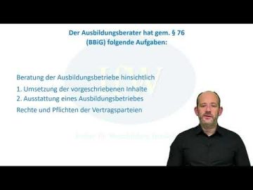 Eignung des Betriebes f&uuml;r die Ausbildung im angestrebten Ausbildungsberuf pr&uuml;fen.. Teil 2